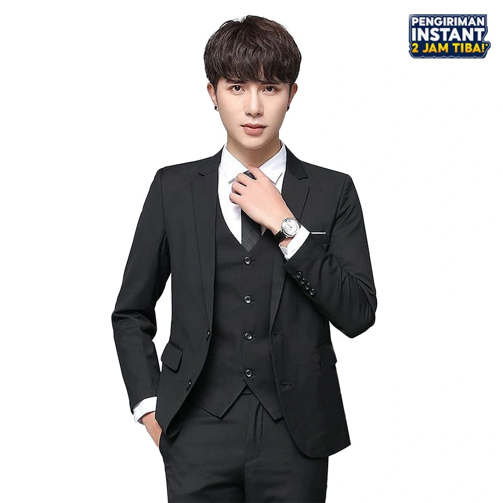 Parayu - Jas Blazer Pria Formal 2 Kancing Dua Slim Fit