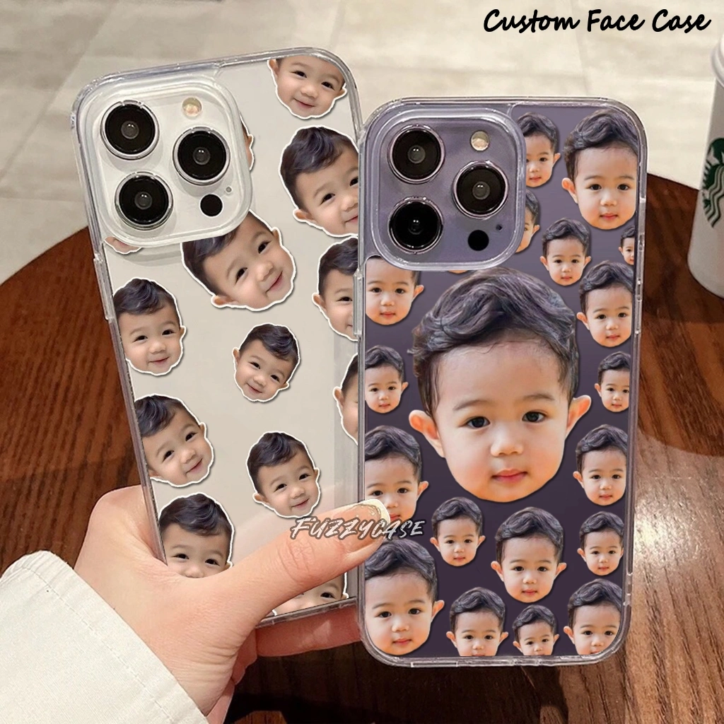 Custom Face Case Untuk Semua Type Hp Bisa Request Foto Kamu - Case Custom - Softcase Hp - Fuzzycase