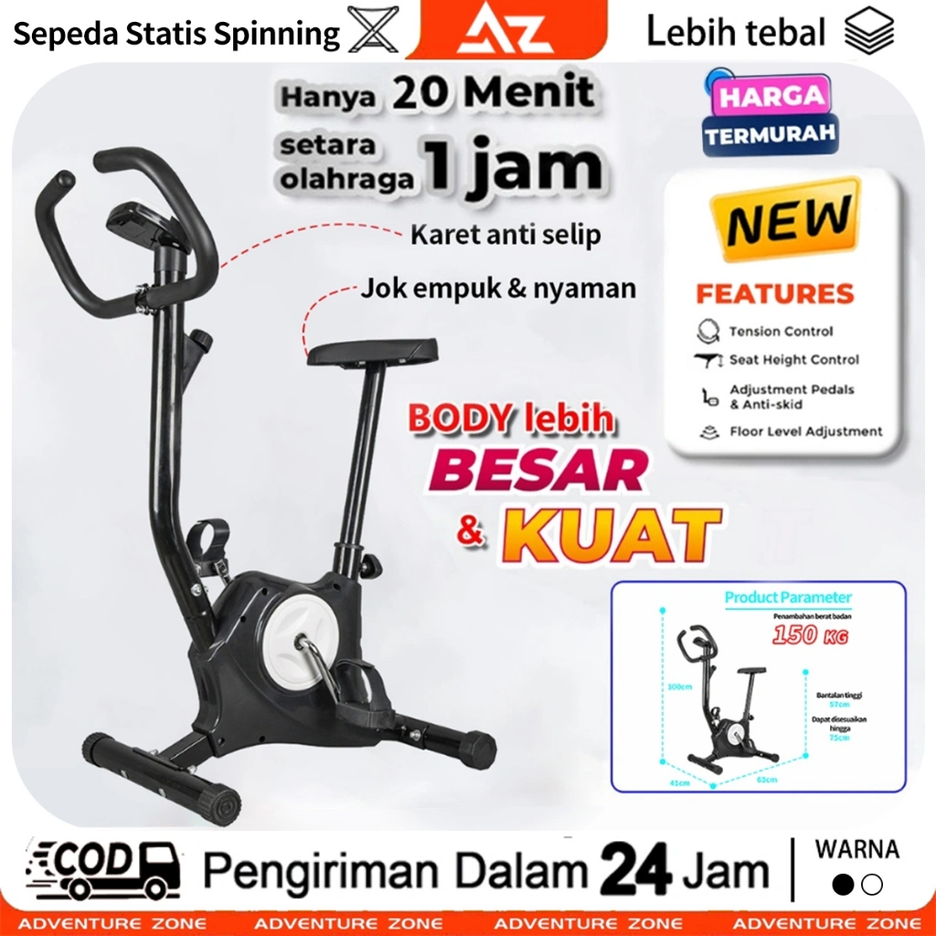 Sepeda Statis Exercise Bike Excercise Bike Belt Bike Sepeda Fitness Alat Fitness 150kg