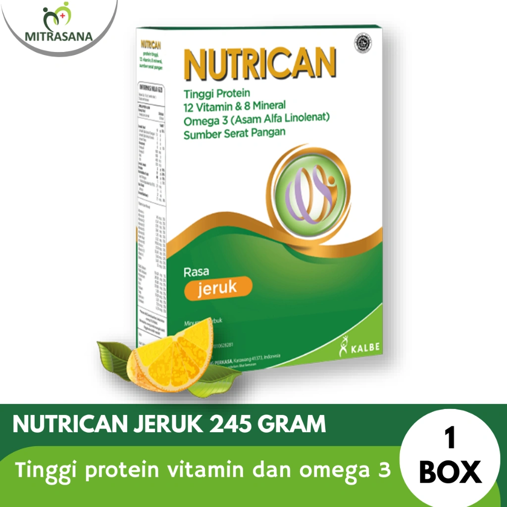 Nutrican Jeruk 245 gram - Nutrisi Tinggi Energi dan Protein