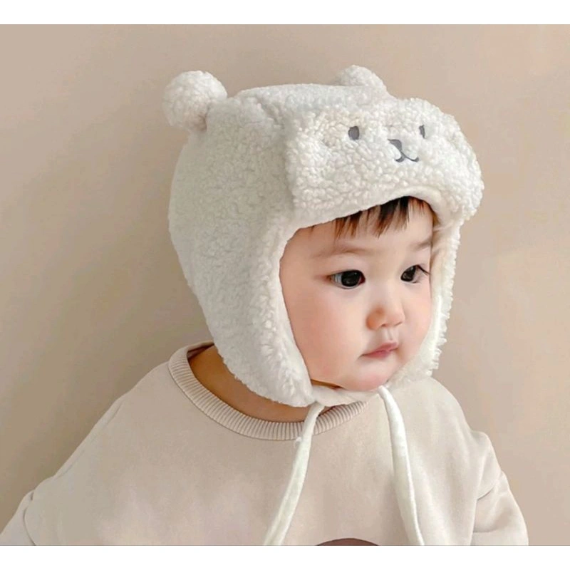 topi penutup telinga anak 6 bulan - 3 tahun