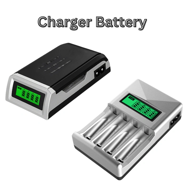 Charger Baterai AA / AAA 4 Slot Fast Charging LCD Display