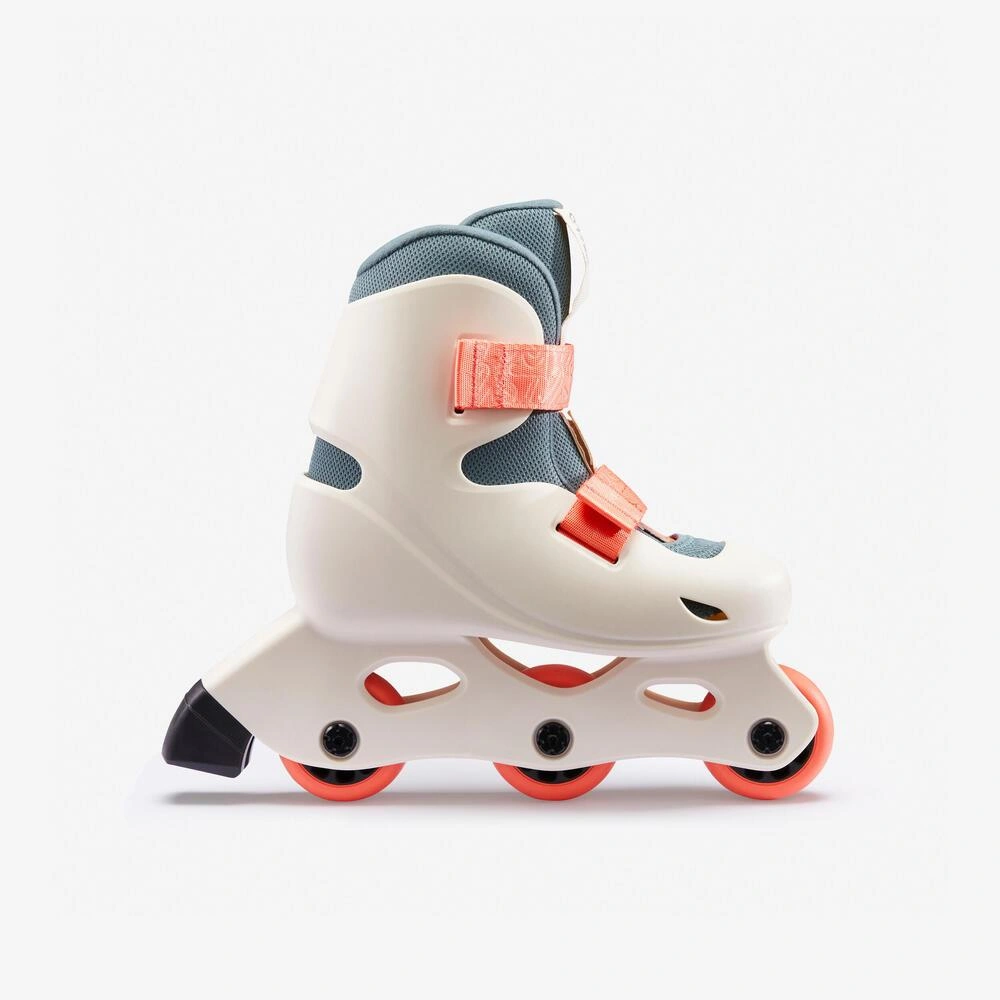 Decathlon Oxelo Sepatu Roda Anak Pemula Learn 100 - Krem - 8580562/8842572