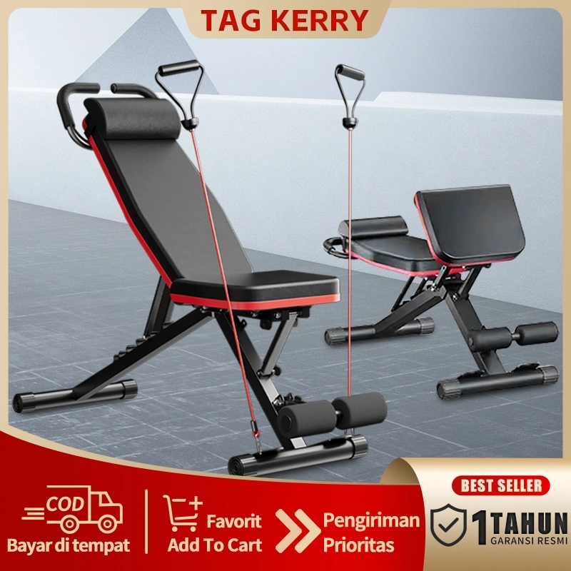 [READY STOCK]  Dumbbell Sit Up Bench Fitness Model/Adjustable Folding Fitness Bench Dumbbell Weight Bench Home Sit Up Exercise Bench/Adjustable Preacher Bench Kursi bangku Gym Sit up/adjustable bench press home gym/olahraga peralatan kebugaran rumah