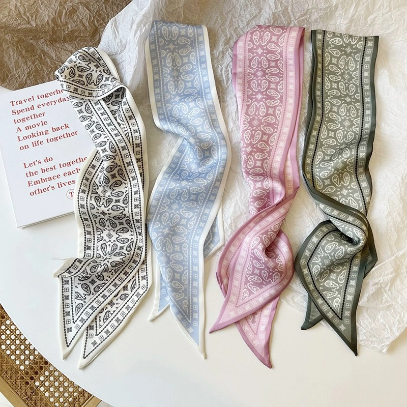 Pinky Row - Series 2.0 Premium Scarf - Bandana Satin Wanita - Twilly Bag  - Syal Tas Wanita - Bando Wanita Satin Premium - Syal Leher  Girl - Ikat Rambut Bandana - Twilly - Bandana Import