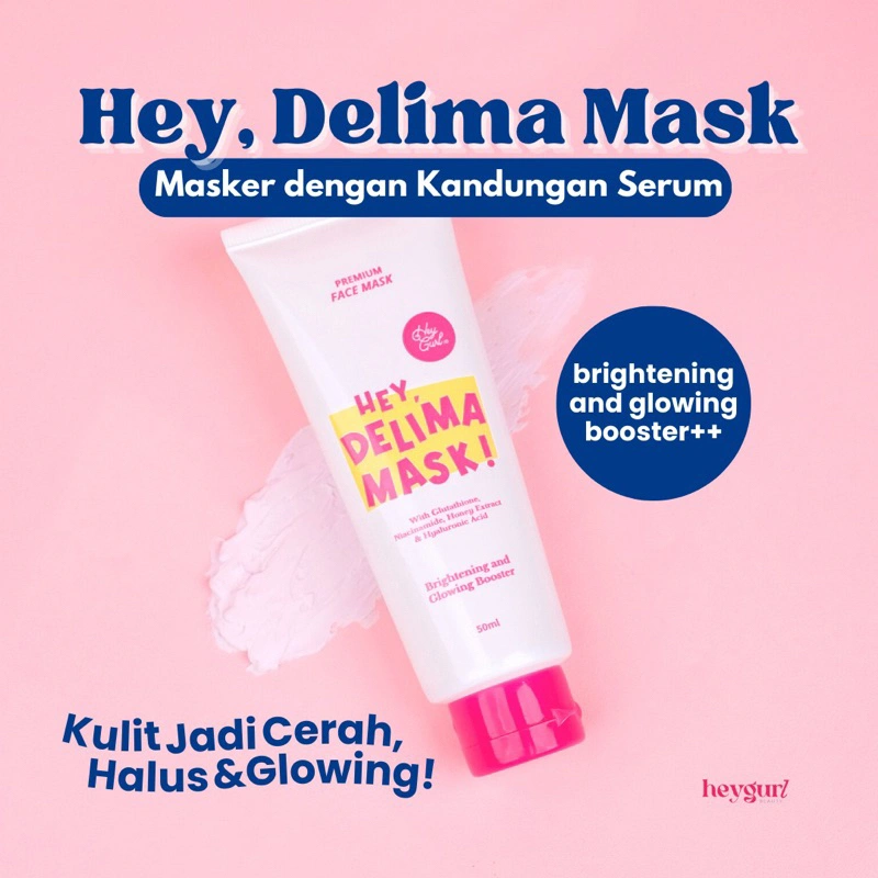 Hey Delima Mask | Clay Masker by HeyGurl Brightening and Glowing Booster