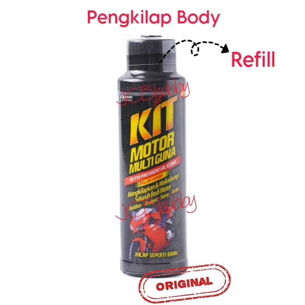 Pengkilap bodi KIT motor multi guna REFILL 100 ml