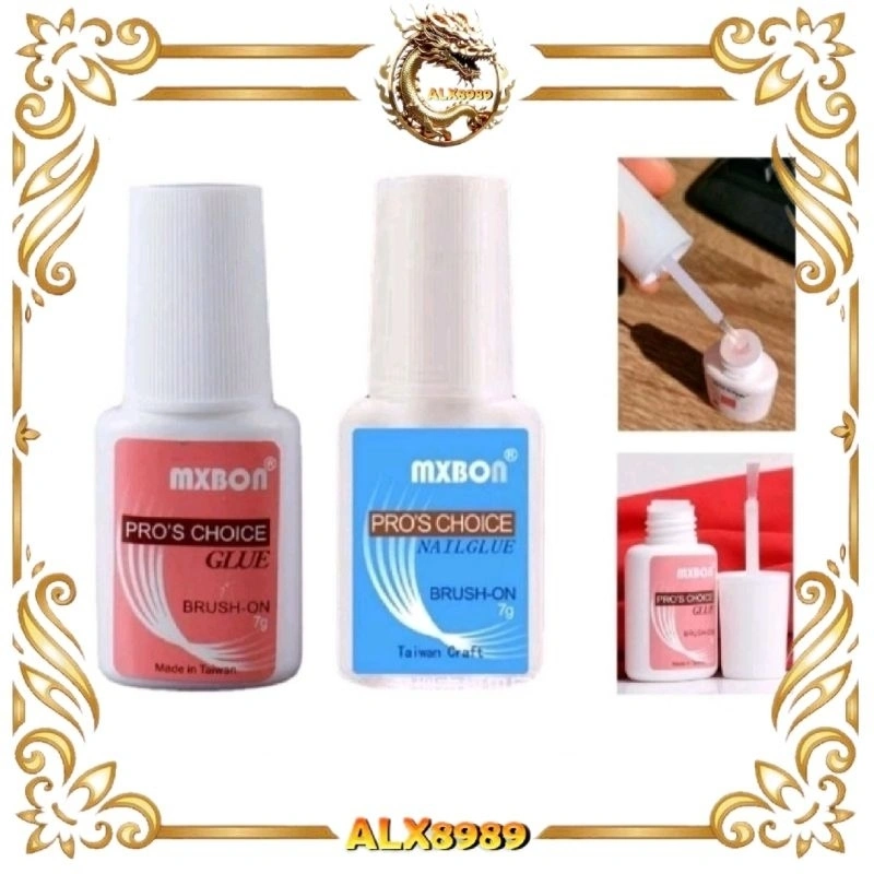 GROSIRAN MXBON NAIL GLUE ORIGINAL LEM KUKU PALSU LEM AKSESORIS NAIL ART MXBON LEM KUKU PALSU FAKE NAILS ART GLUE MAINCURE