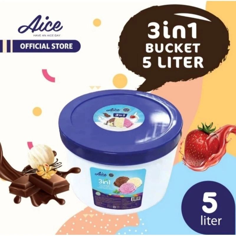 Es Krim/Eskrim/Ice Cream Ember/Emberan Aice 5 Liter/5L
