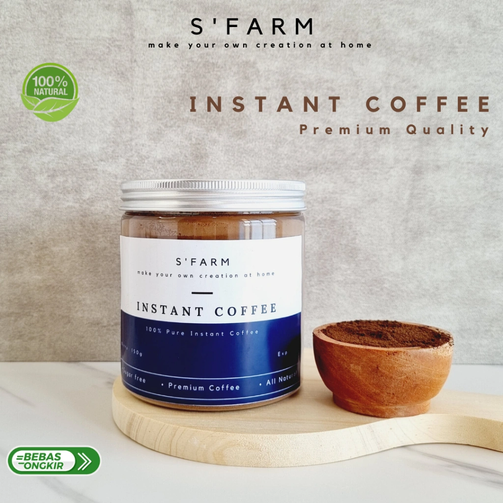 Instant Coffee - Bubuk Kopi Instan Tanpa Ampas - Kemasan Jar