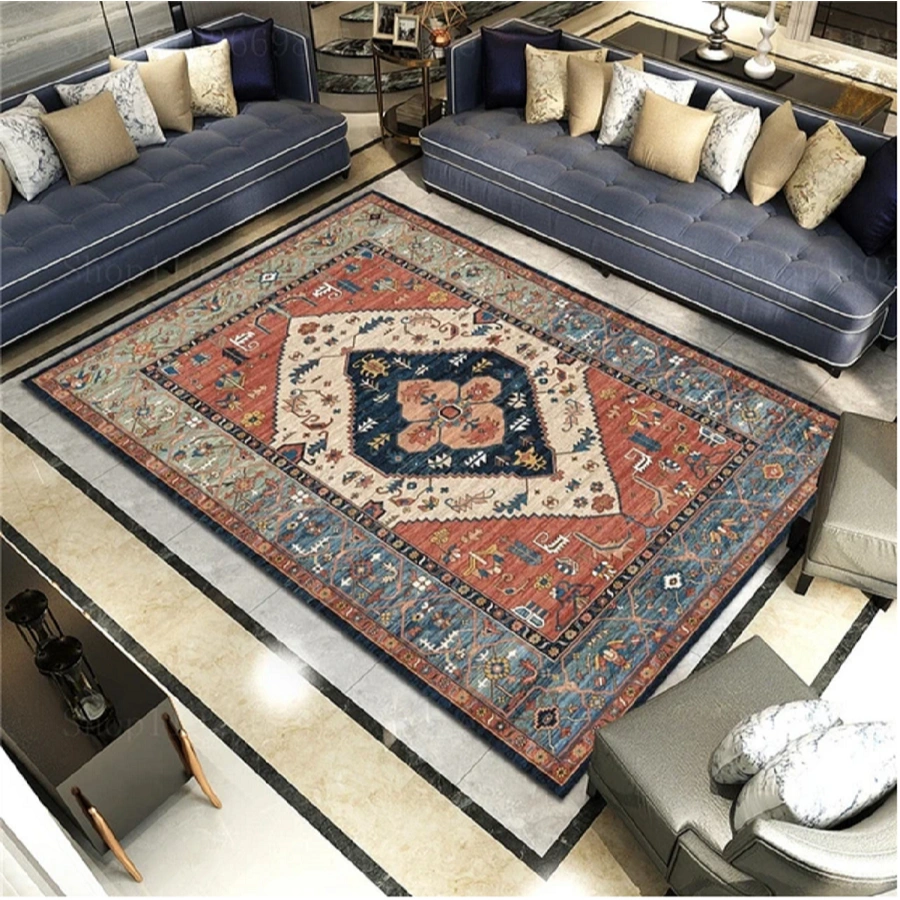 YBOS - Karpet Lantai Karpet Ruang Tamu Karpet Eropa Karpet Motif Anti Slip 150x100