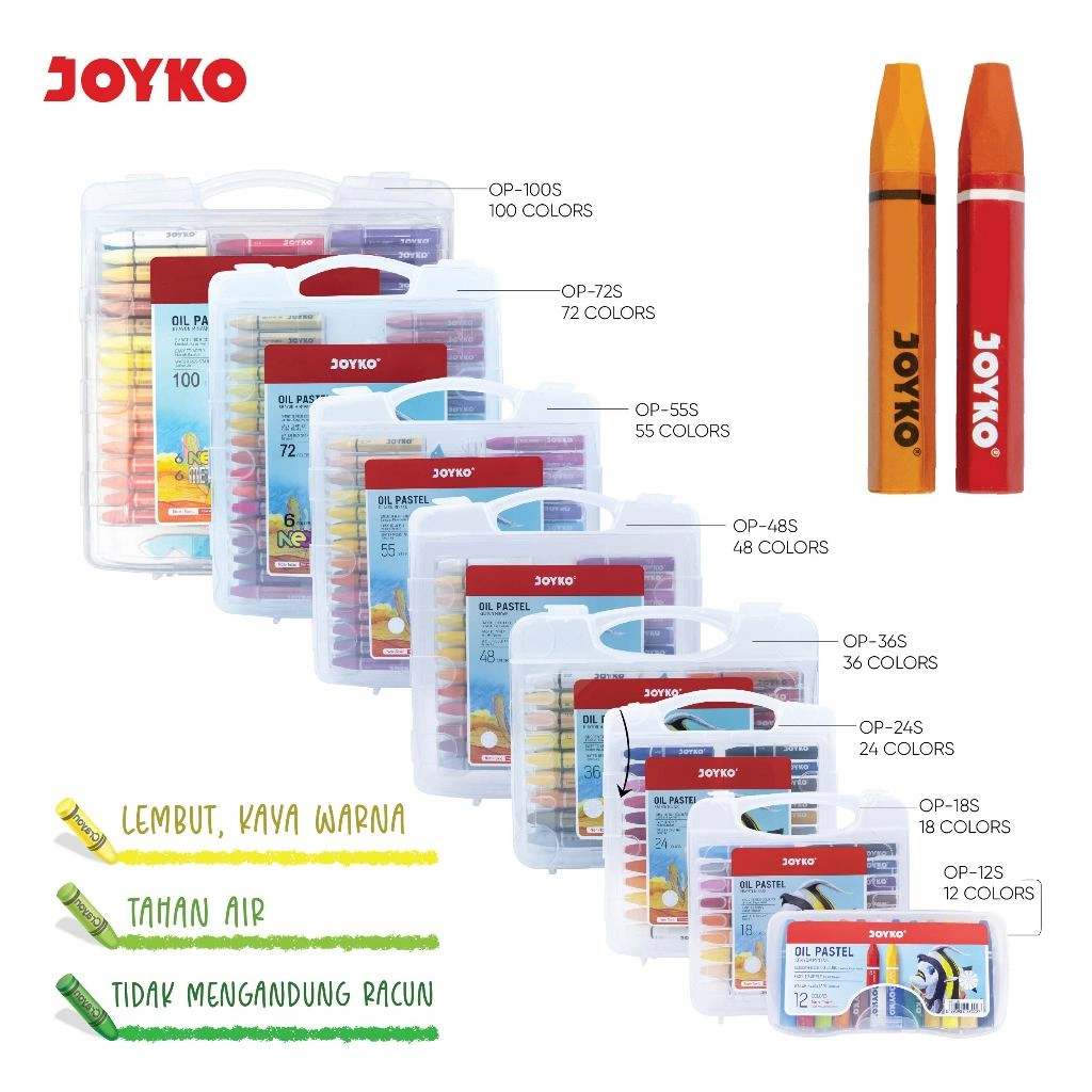 Crayon Krayon Minyak Oil Pastel Joyko