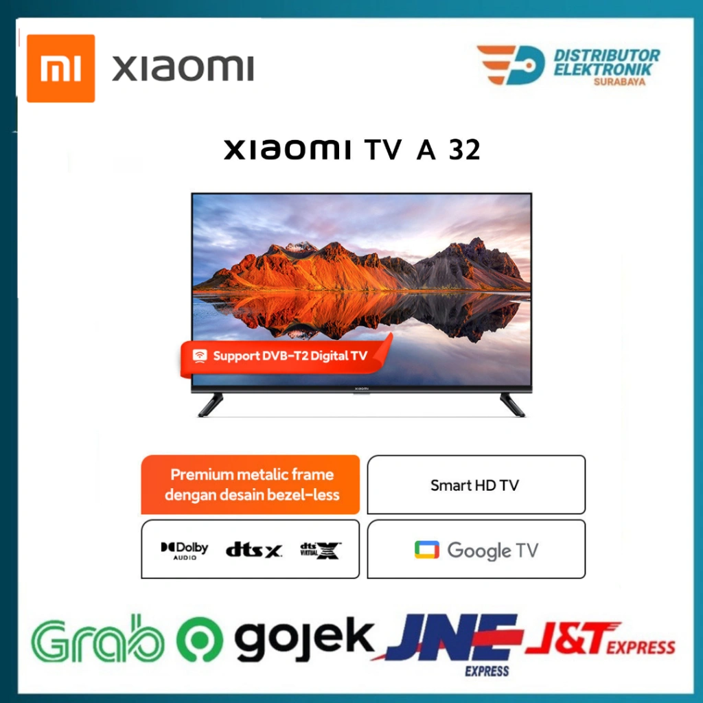 Xiaomi Google TV A 32 | Dolby DTS Audio | Smart WIFI Youtube Digital Google TV | [ Official Store ]