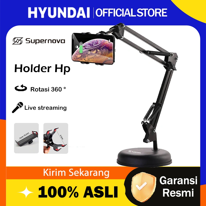 Hyundai X Supernova Stand Holder HP Meja Fahrenheit / DuDukan Phone Tablet Tempat Handphone Di Lipat