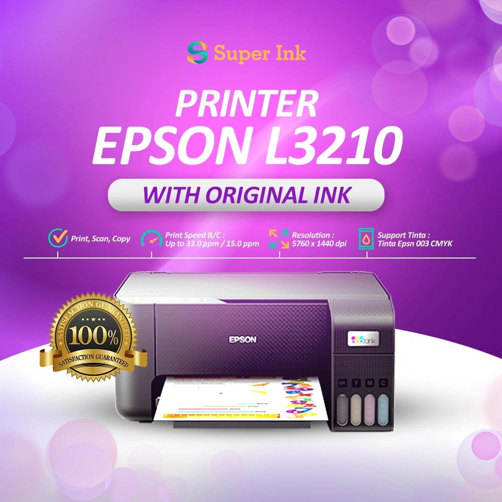 Printer EPSON EcoTank L3210 All In One - Print Scan Copy Pengganti L3110 Printer Eco Tank L3250 L121