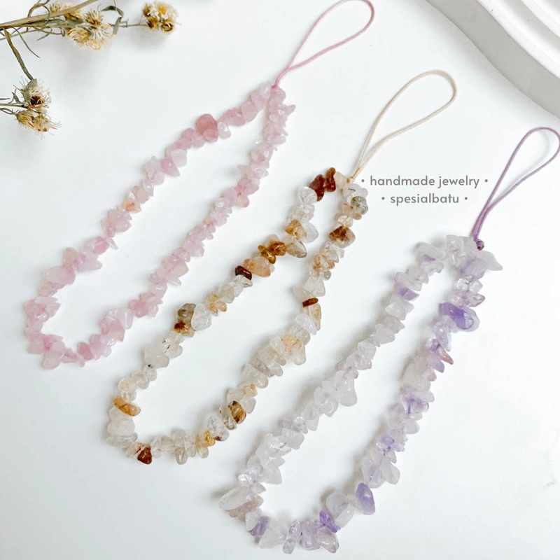 Gantungan Hp Phone Strap Aesthetic Tali Lucu Beads Kpop Case Korea Manik Manik Handphone Hape Tangan (Phone1)