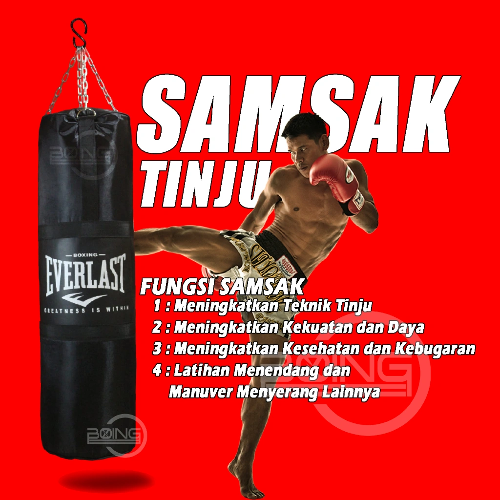 Samsak tinju ukuran 120cm samsak gantung muaythai Mma boxing