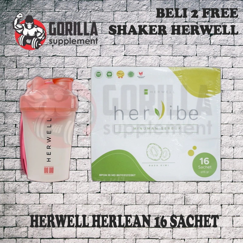 HERWELL Hervibe 1 Box 16 Sachet - Suplemen Diet Fiber Drink Pelangsing