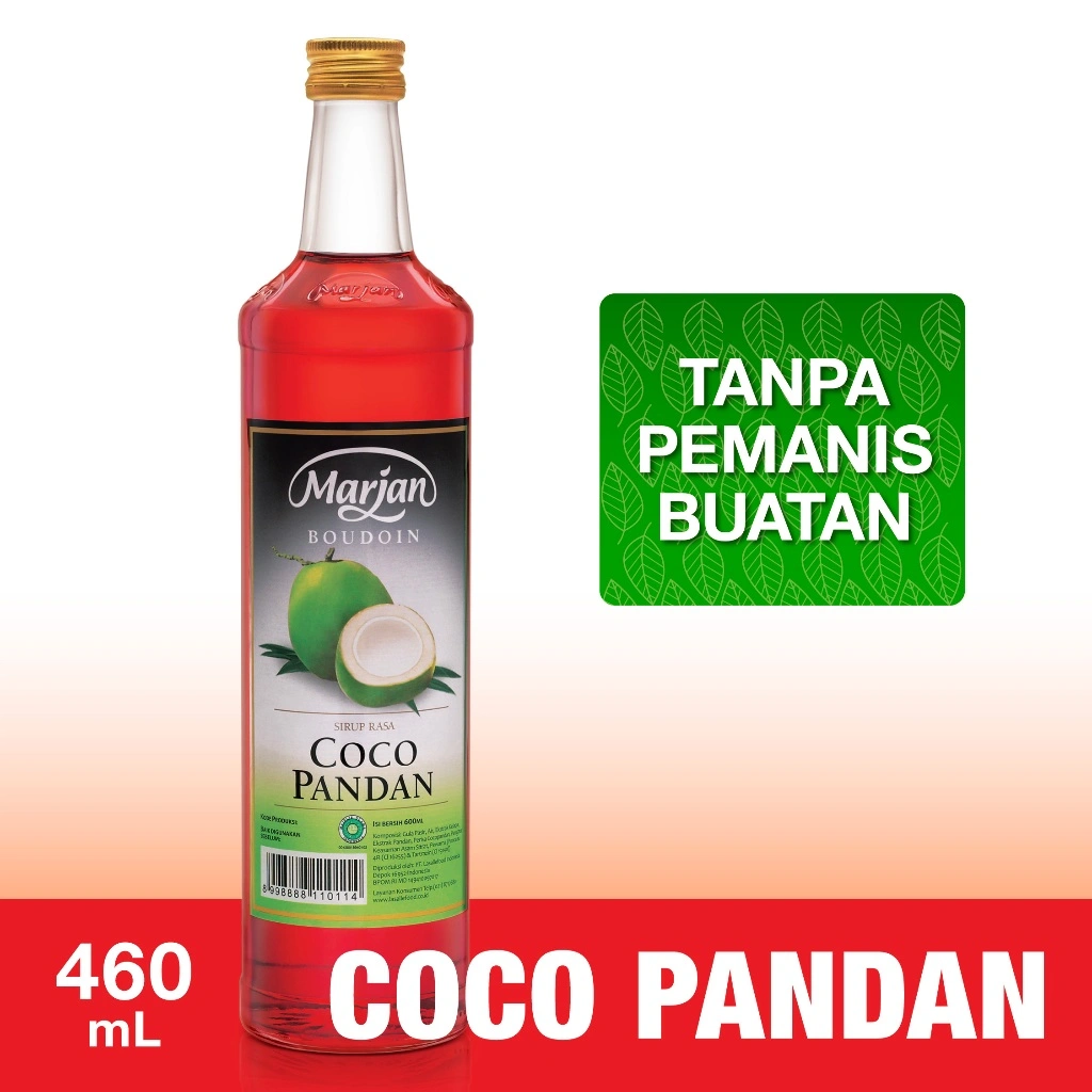 Marjan Boudoin Syrup Cocopandan 460ml