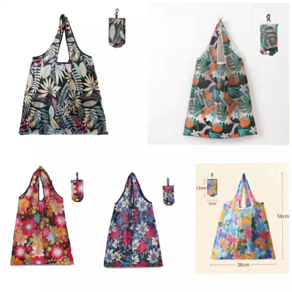 TasBelanja Lipat Besar Serbaguna Kantong belanja Lipat Totebag Lipat Kantong Belanja Travel Lipet Waterproof anti air ada Gantung