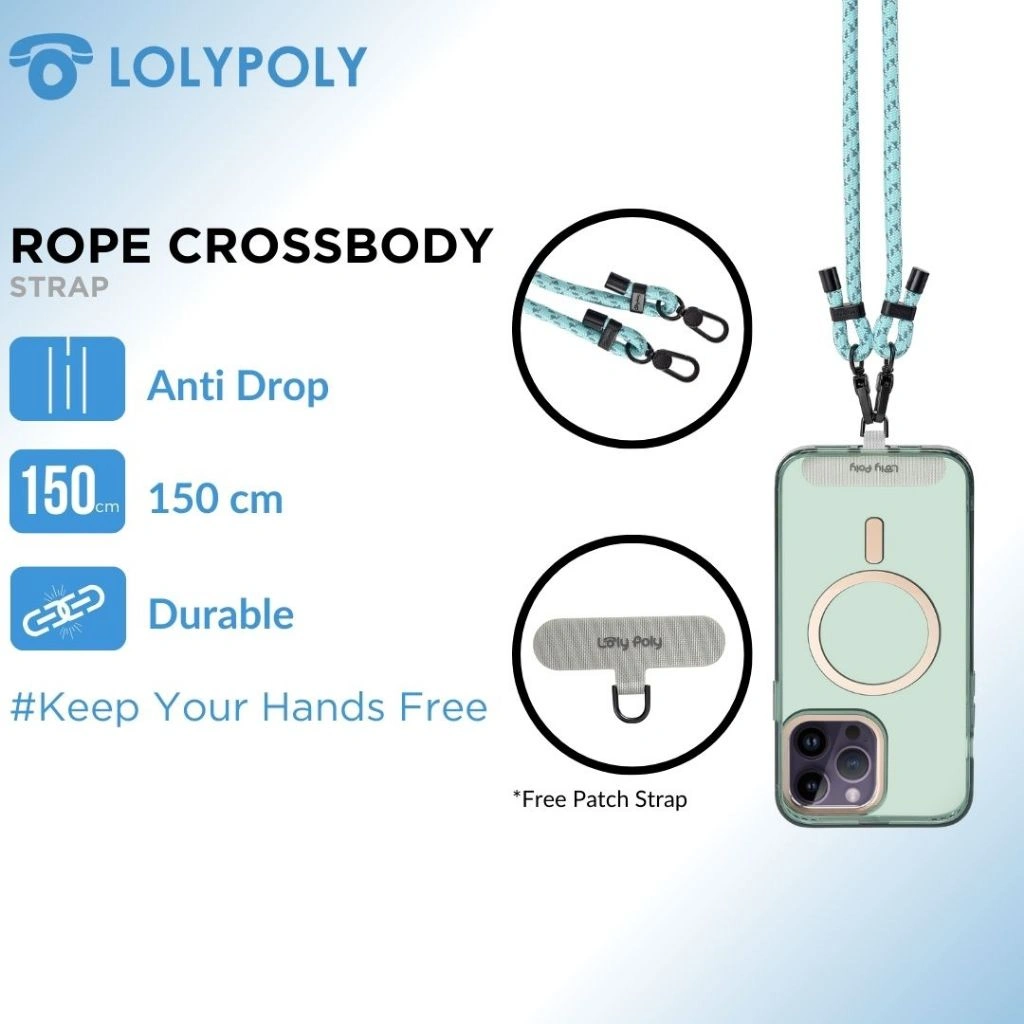 Lolypoly Tali Gantungan HP Strap Crossbody Neck Lanyard
