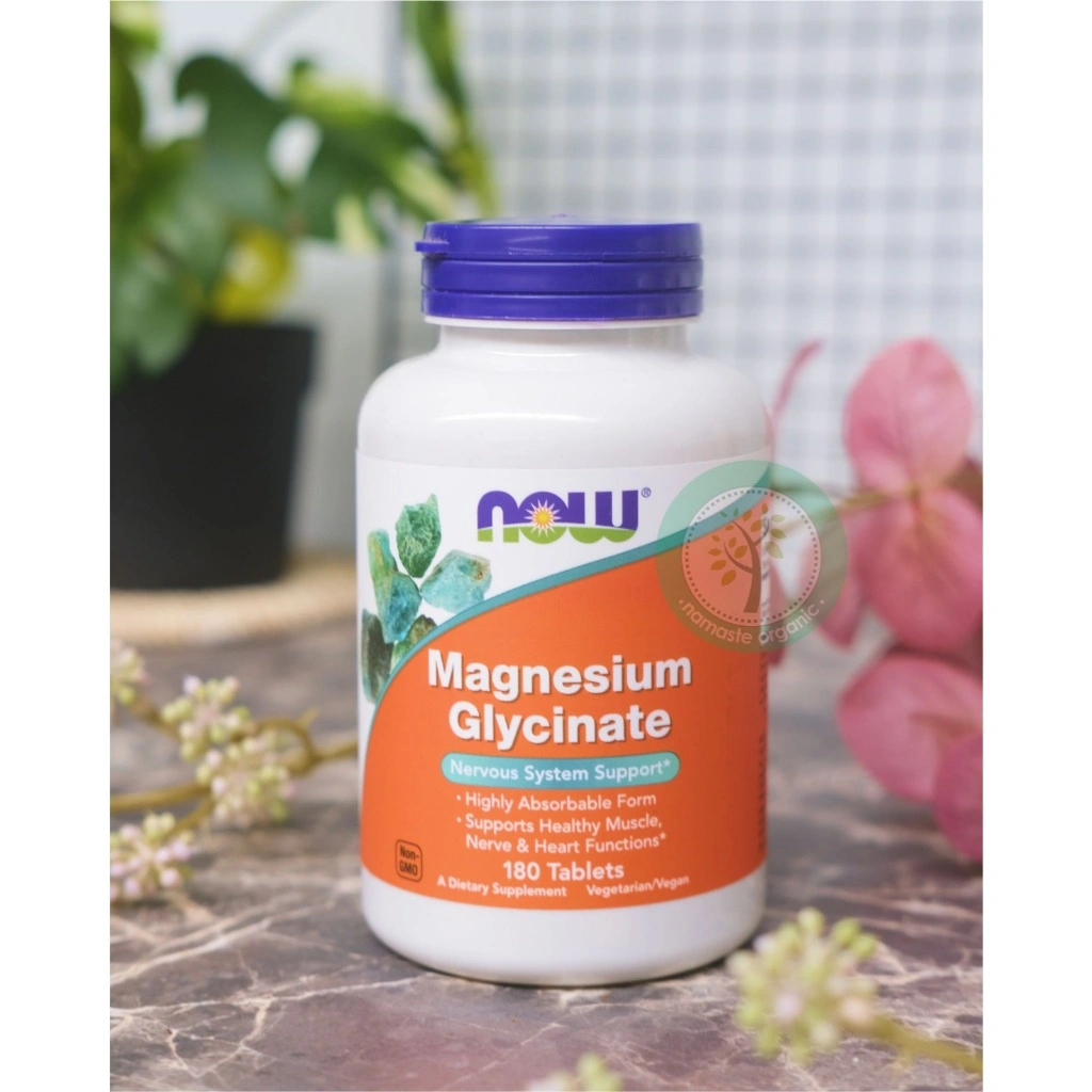 NOW FOODS MAGNESIUM GLYCINATE - 180 TABLETS
