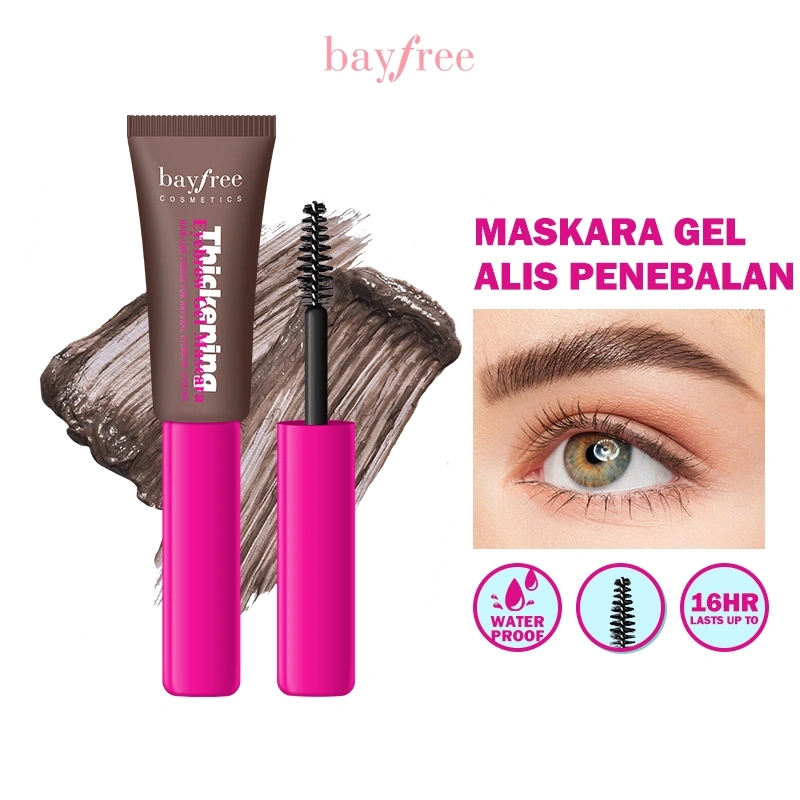 【BUY 2 AT Rp99.000】Bayfree Gel Alis dengan Kuas Dye Tinted Alis Tahan Air dan Tahan Lama 4 Warna