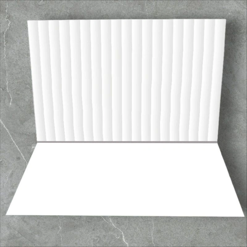 Alas Foto Lipat 30x45 Background Foto Produk Motif Gelombang Putih