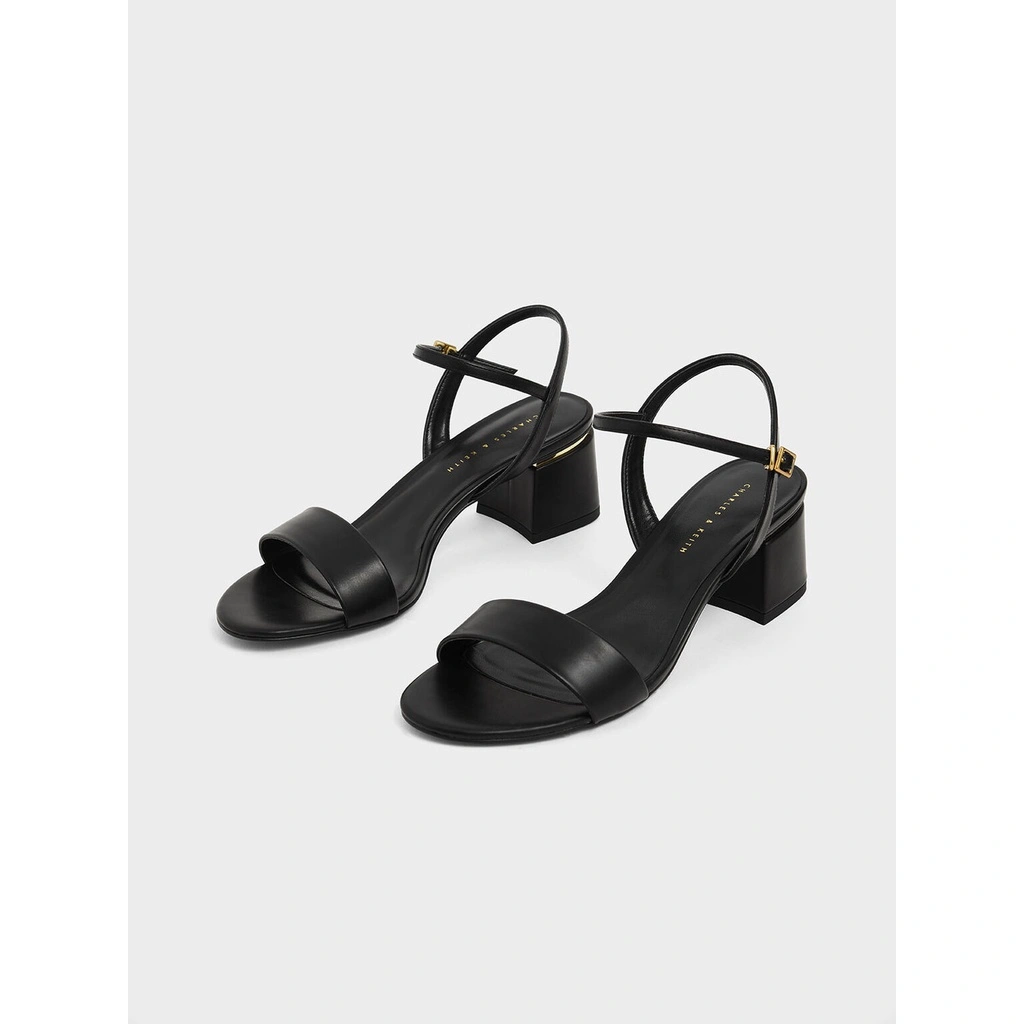 Open Toe Ankle Strap Block Heel CK-237