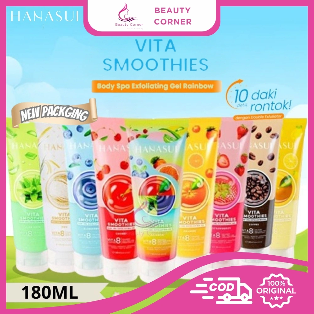 Hanasui Vita Smoothies Body Spa Exfoliating Gel Perontok Daki 180ml