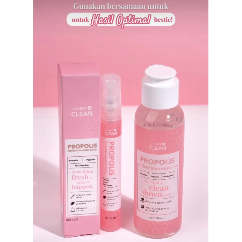 Secret Clean Propolis Feminine - secret clean feminine wash & spray