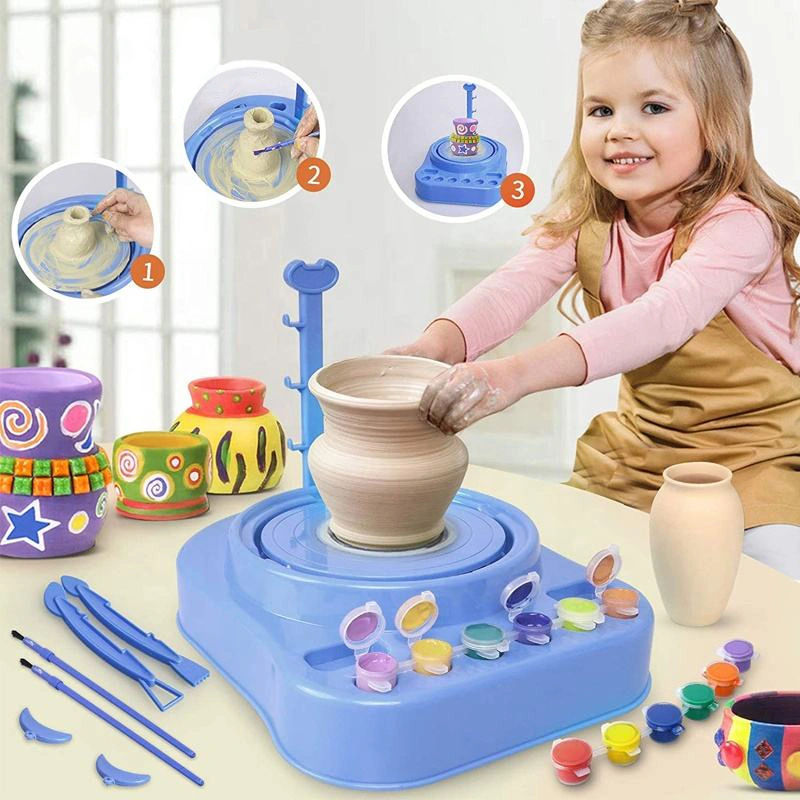 Mainan pottery wheel anak / Mainan putar tanah liat anak Pottery wheel  / DIY toys  / activity games / tanah liat