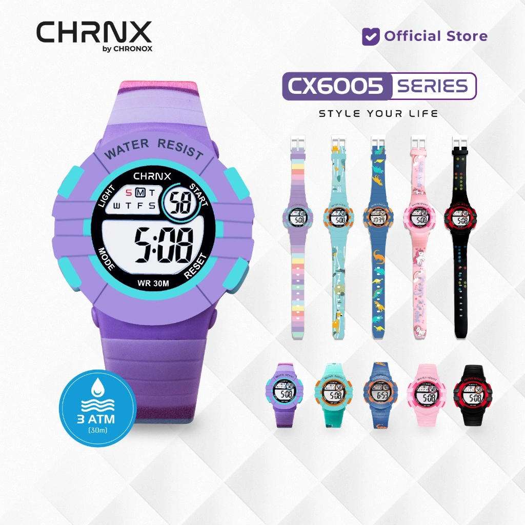 CHRONOX CX6005 - Jam Tangan Anak Digital [Bisa Custom Nama]