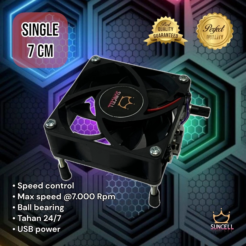 kipas fan usb 7 cm silent TURBO