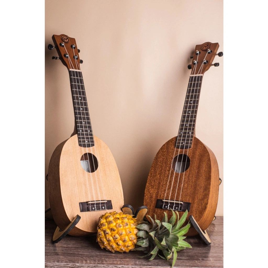 Ukulele Soprano Pineapple Mandalika Original Cokat Tua Bonus Lengkap