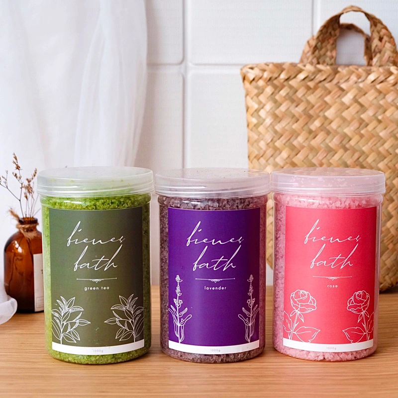 PREMIUM SEA SALT SPA 1000gr - by bienesbath | Natural sea salt | Bath salt | Garam mandi | Garam kaki | Bienes Candles | @bienescandles