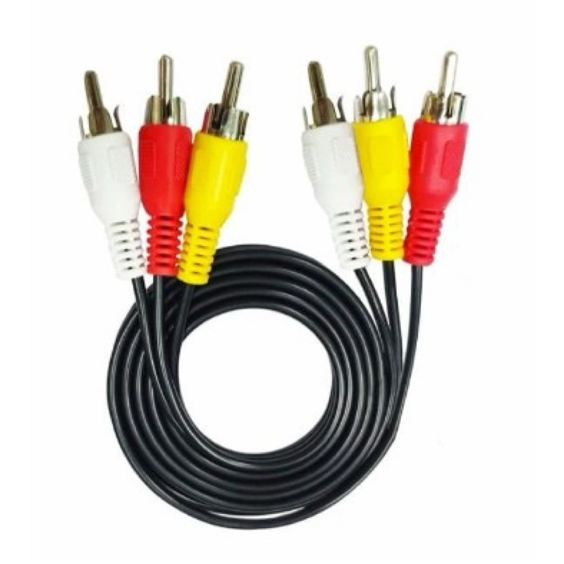 Kabel Aux RCA Jack 3 in 3 AV-003 1.5M / 3M Cable Audio Video TV / DVD / Speaker 3 Ke 3 150CM / 300CM