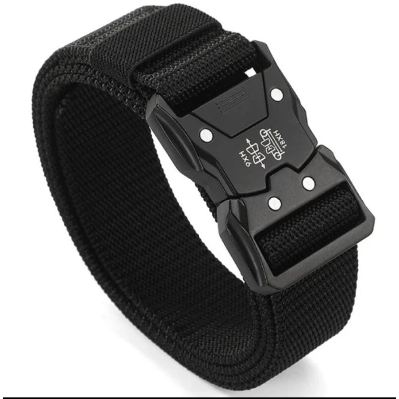 PRAKTIS!! sabuk kanvas Import ikat pinggang kepala fiber tangguh gagah pria mode kuat tali pinggang