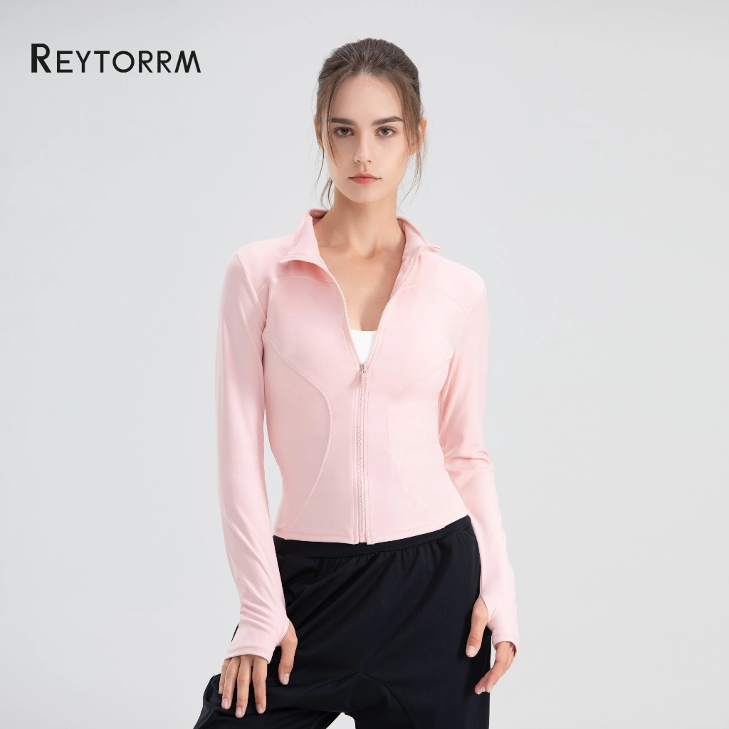 Reytorrm Jaket Olahraga Wanita Lengan Panjang Untuk Yoga/Fitness Sport UPF50+  RTWT02