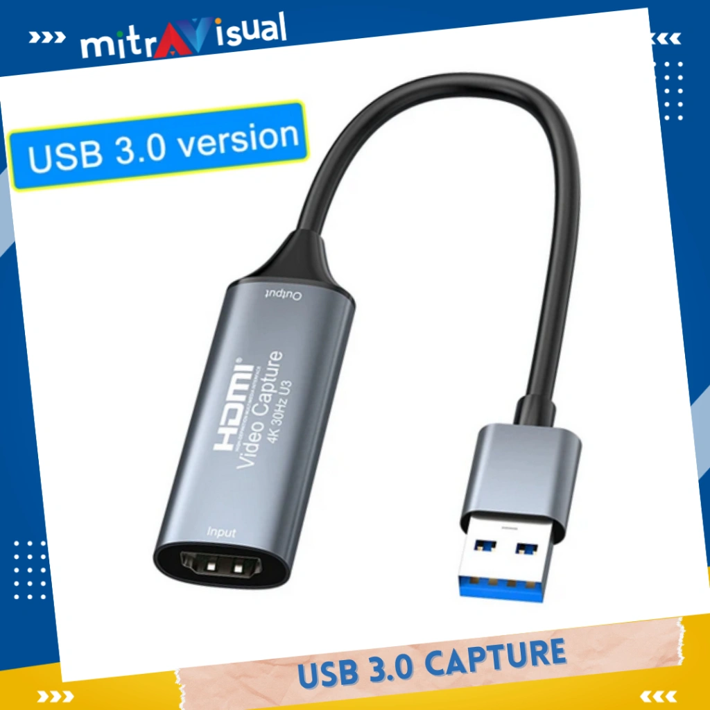 HDMI Video Capture Card 4K Real USB 30 USB 20