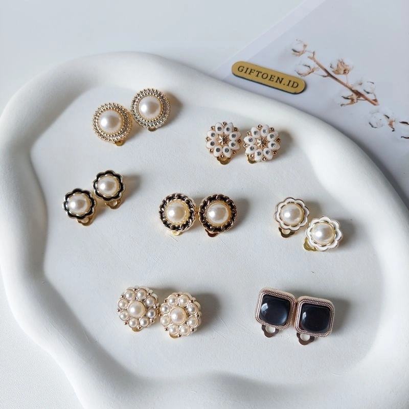Part 3 Anting Klip jepit Hijab/Kerah By Giftoen.id