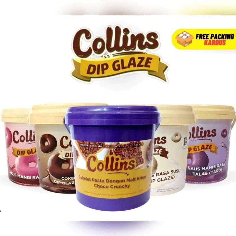 Makassar | Collins Dip Glaze 1 kg / Topping kue donat pisang
