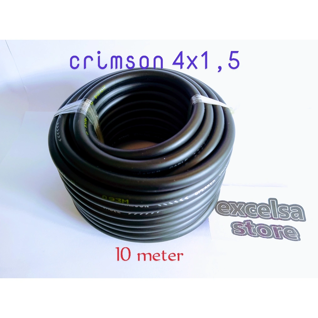[ 10 meter ] Crimson 4x1,5 mm kabel spiker serabut isi 4 panjang 10 meter