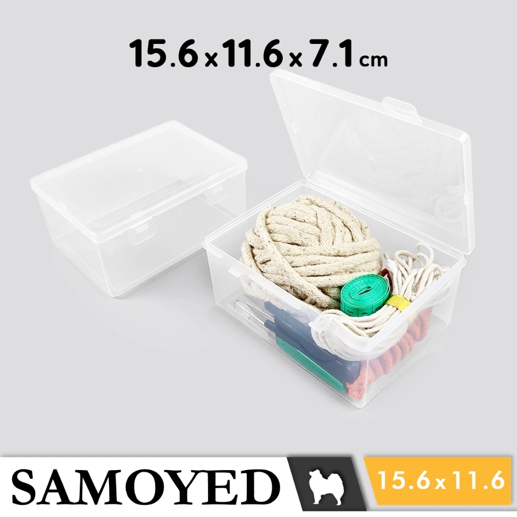 SAMOYED BX-SW-15611671 Tempat / Kotak Plastik PP Penyimpanan Serba Guna / Plastic Storage Box 15.6 x 11.6 x 7.1 / 15,6 x 11,6 x 7,1 cm (Aksesoris / Pernak-Pernik / Kosmetik / Alat Tulis / Perlengkapan / Peralatan Seni / Jahit)