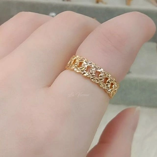 La Vienne - Yukiko - Cincin Titanium Wanita Anti Karat - Perhiasan Perempuan Elegan dan Mewah