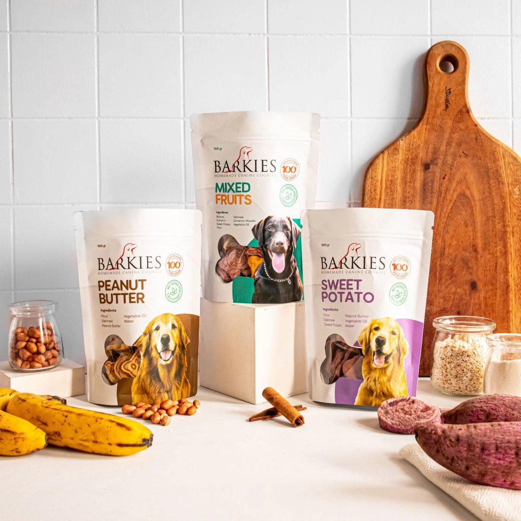 PAKET HEMAT 3 Bags Homemade Barkies Dog Snack Anjing Biskuit Anjing Sehat Camilan Anjing