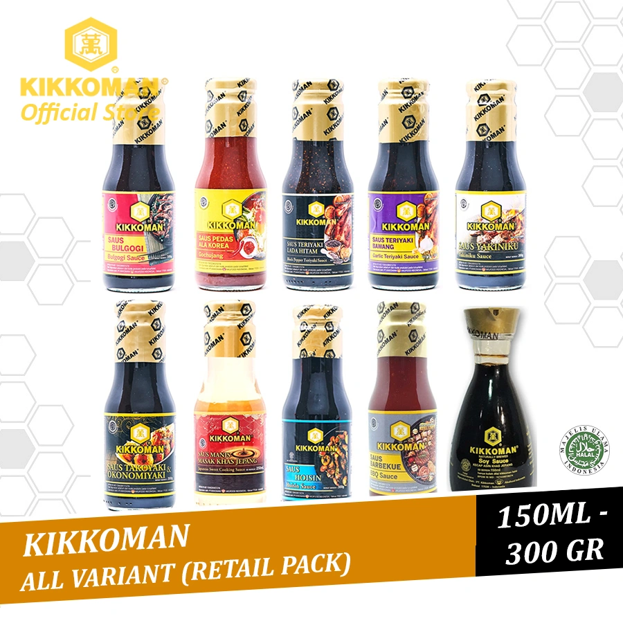 Kikkoman Retail Pack All Variant Halal 150ML - 300GR