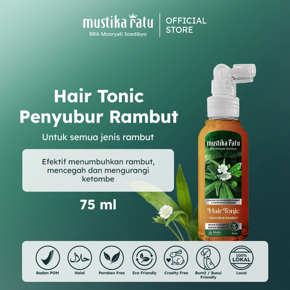 Mustika Ratu Hair Tonic Ramuan Penyubur Rambut 75ml
