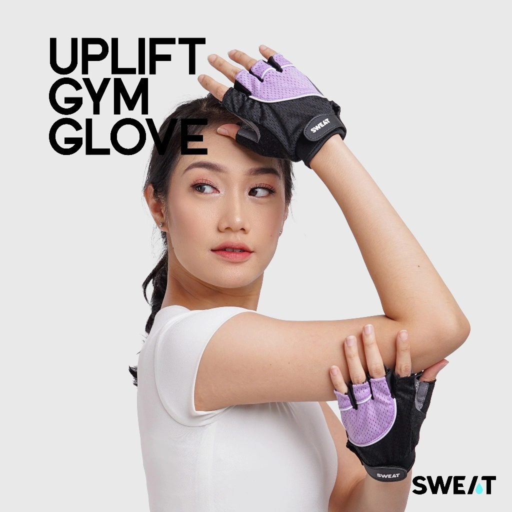 SWEAT - Uplift Gym Glove | Sarung Tangan Fitness Anti Slip - untuk Angkat Beban & Olahraga Gym