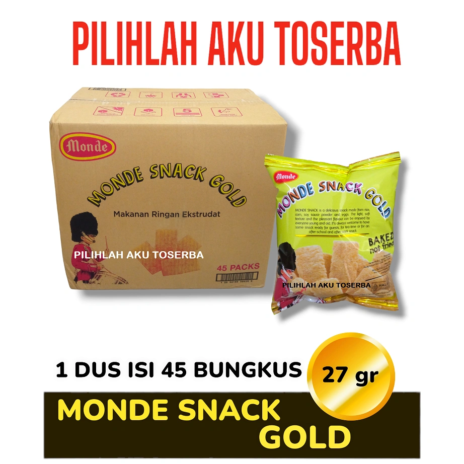 Monde Serena SNACK GOLD 30 gr sekarang 27 gr - ( HARGA 1 DUS isi 45 pcs )